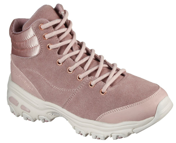 Skechers 167264 D'Lites New Chills Womens Lace-Up Ankle Boot