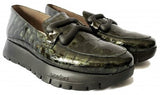 Wonders A-2430 Womens Embossed Leather Moccasin
